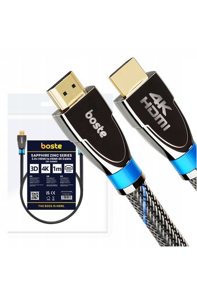 BOSTER CABLE Cablu Boste Seria Sapphire Zinc HDMI - HDMI 1m