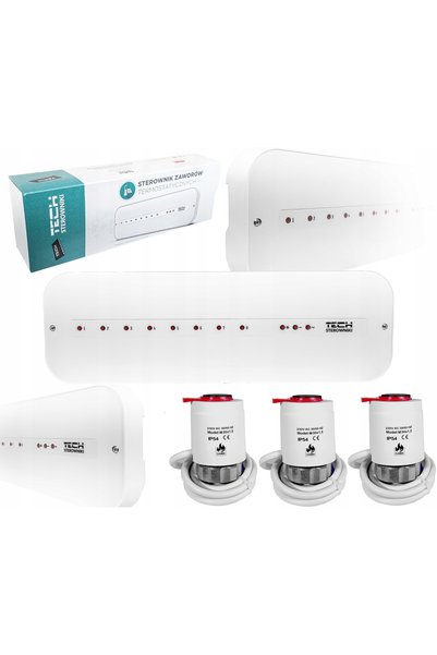 DAMIX CONTROLLER LISTRA L-5-S SLIM + 3 ACTUATOARE TERMOELECTRICE M30NC 230V