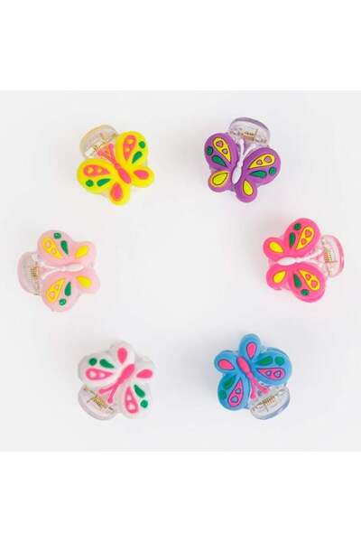 SHOPIENS Clame de par fluture pentru copii 2.5 cm set 6 bucati Shopiens®