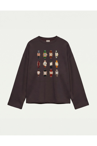 Disante Oversize 100% Cotton 3 Thread Sweatshirt - Vintage Watches