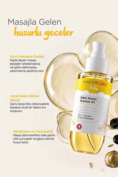 MAMAAURA Yatıştırıcı Bebek Masaj Yağı - Baby Sweet Dreams Oil 100 ml