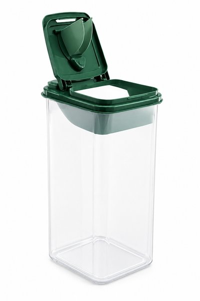 viracasa Freshmax Erzak Saklama Kabı 2'li Set 2800 ml Renkli Aç Kapa Kapaklı Bakliyat Kabı Şeffaf
