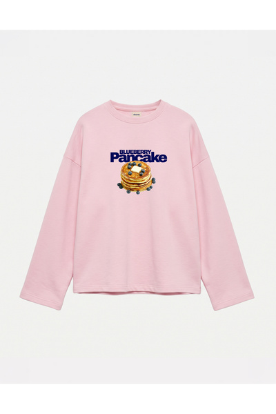 Disante Oversize 100% Cotton 3 Thread Sweatshirt - Pancake