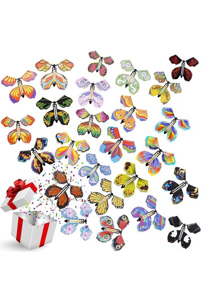 Generic 30pcs Magic Wind Up Flying Butterfly Magic Fairy Flying Butterfly Win...