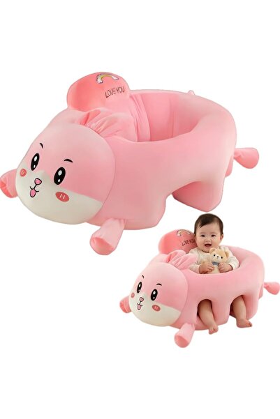 Generic 3-Color Crown Design Thickened Plush Baby Sitting Support Sofa Chair-...