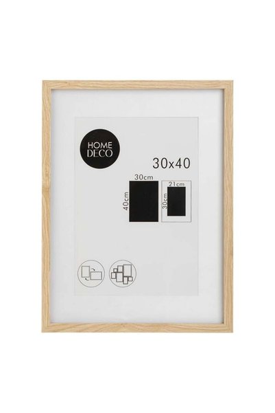 SHOPIENS Tablou decorativ paspartu din lemn de culoare naturala cu mesaj 32x4...