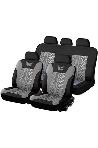 ALMEKAQUZ 9Pcs Car Seat Cover Full Set, Washable and Breathable Premium Cloth...