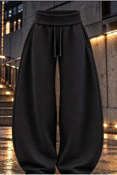 eyonnwear Унисекс Y2K вирусни долнища на анцуг с набрана талия