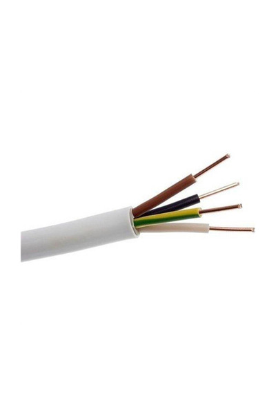 ÖZNUR 4x4 mm NYM Antigron Kablo Tek Telli Tesisat Kablosu 5 Metre