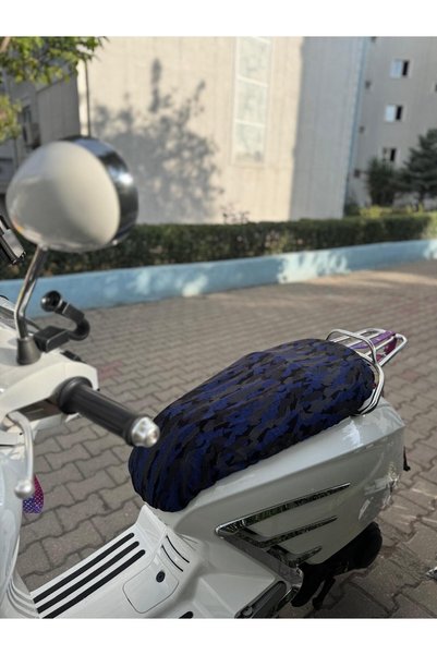 CEBECİOTO Kamuflaf Model3 Patterned Combed Cotton Motorcycle Cover - Compatible with 50Cc and 125Cc Engines