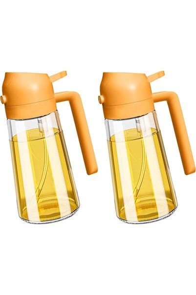 Generic 470ml 2-in-1 Oil Sprayer and Dispenser Bottle Cooking Oil Sprayer for...
