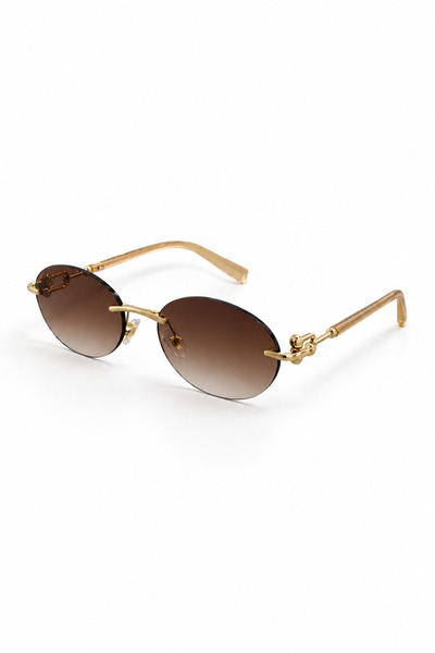 BAPPİR Ellipse Metal Frame High Quality Women's Sunglasses