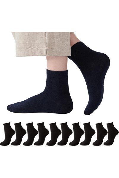 Generic Men's Dress Socks 5-Pack, Soft & Breathable Calf Socks, All-Season Fo...