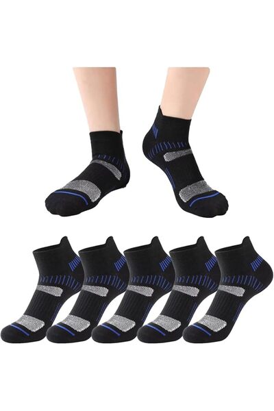 GENERAL 5 Pairs of Mesh Breathable Sports Socks, Short and Breathable Socks, ...