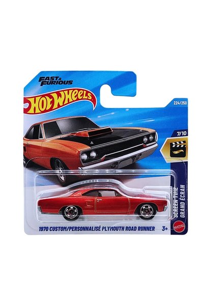 HOT WHEELS سيارة لعبة بلايموث رود رنر مخصصة/شخصية طراز 1970