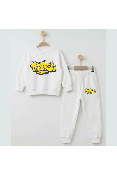 playwear Hanorac de echipă Purbose imprimat pentru fete și băieți, cu gât rotund