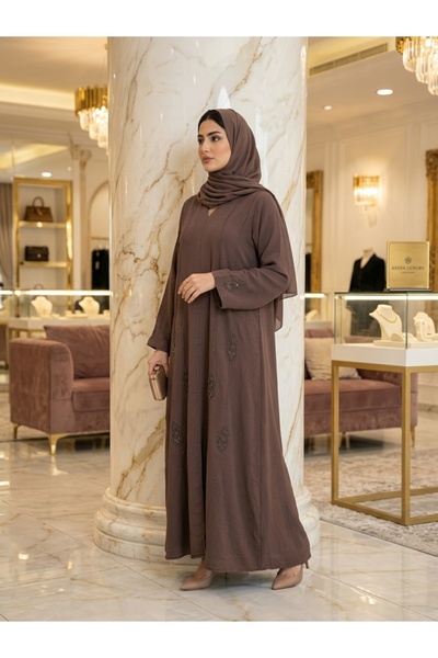 Generic Brand Elegant Coffee Abaya for Women