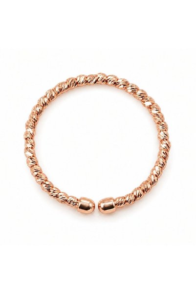 Sembol Gold 14 Ayar 2 mm Dorika Toplu Altın Yüzük Rose Altın
