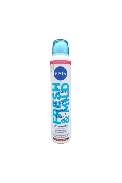 NIVEA Dry Shampoo for Dark Hair Tones, 200 ml