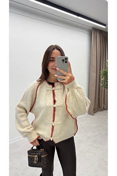 MELLOW Cardigan cu detaliu cusut