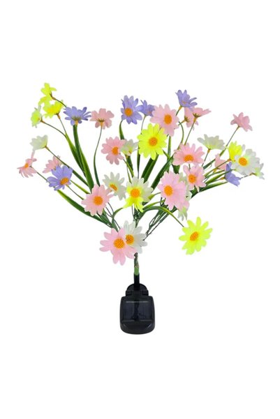 SBR Set 2 Lămpi Solare de Gazon cu Flori Multicolore 71 cm