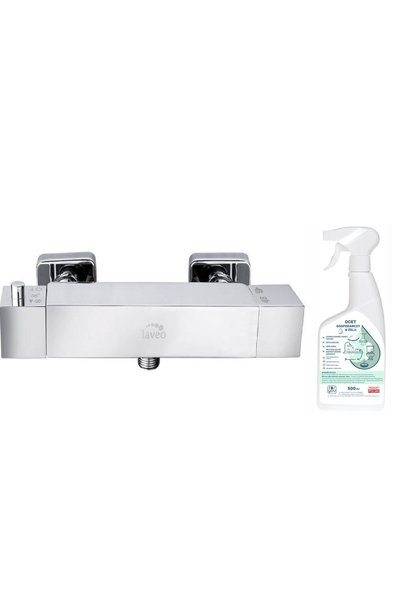 Laveo Baterie duș termostatică KVADRATO BLQ_04TD cromată + gel de oțet de uz ...