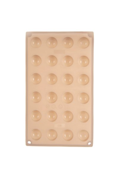 Orion Forma Silicon 24 Cavitati pentru Praline si Emisfere, Bej