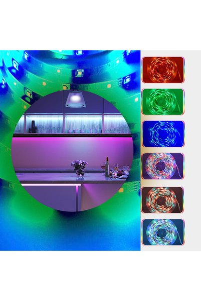 OEM Bandă LED multicoloră GREATON, Telecomandă, Clasă de protecție IP65, Lungime 2 x 5m, 12V, Lumini ambientale RGB, Combinații de culori