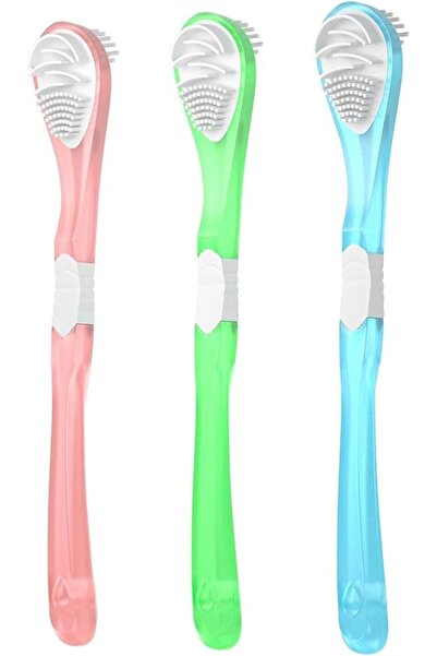Yelajoy 3 Pack Double-Sided Tongue Scraper, Soft Silicone Tongue Brush & Clea...