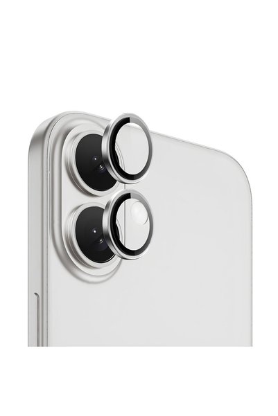 PiyasaSepeti Apple iPhone 16 Real Glass Sapphire Lens Protection Silver
