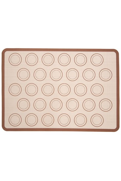 Orion Covoras Silicon si Fibra de Sticla pentru Macarons, 30 Cercuri, 42x29.5 cm