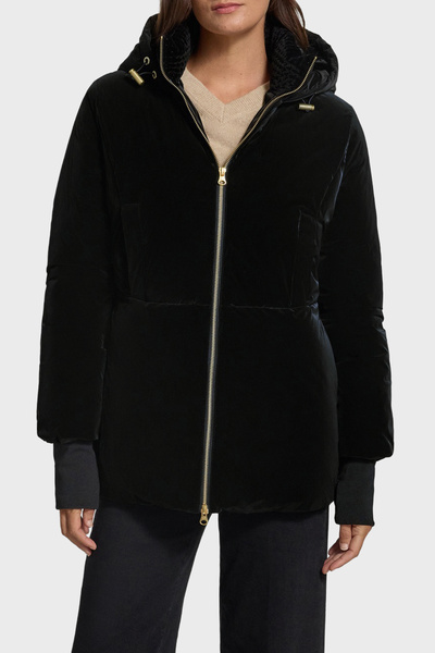Armani Exchange Kadife Efektli Regular Fit Kapüşonlu Fermuarlı Ceket Kadın CEKET XW002942 AF26085 UC