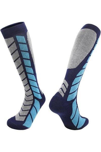 GENERAL High-Performance Ski & Snowboard Socks for Men - Warm Merino Wool Ble...