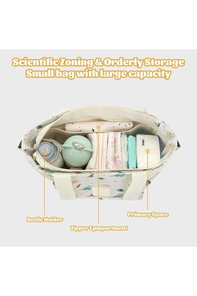 X SPRING Baby Changing Bag, 12.6in x 8.3in x 4.7in Size Multifunctional Water...