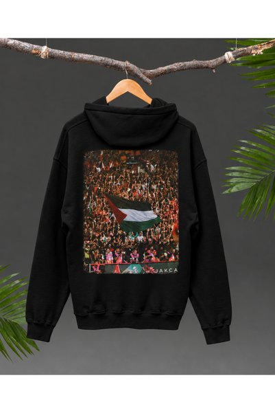 Nulivez هودي مطبوع بتصميم فلسطيني للجنسين، سويت شيرت بقلنسوة مطبوع من الأمام ...