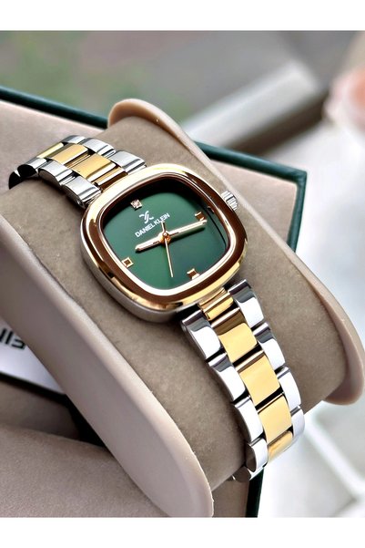 Daniel Klein Yeşil Kadran Çelik Kordon Kadın Kol Saati 26 mm