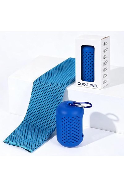 GENERAL Cooling Gym Towel with Silicone Capsule Case, Portable Lightweight Mi...