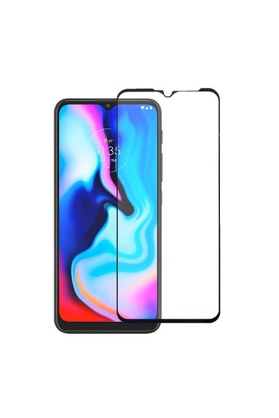 OEM Σκληρυμένο Γυαλί Πλήρους Κάλυψης για Motorola Moto G9 Play / E7 Plus - Μαύρο