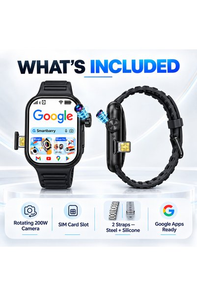 SmartBarrier Smartbarry C95 Smartwatch with Touchscreen, Super AMOLED, SIM, Fitness, Remote Camera