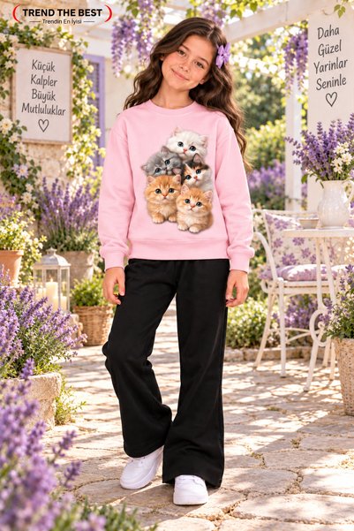 TREND THE BEST Trendin En İyisi Winter, Spring, and Autumn Girls' Black Spani...