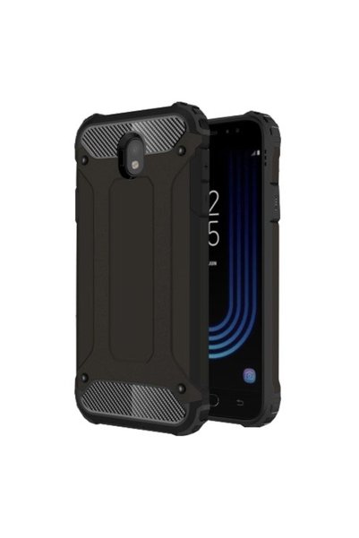 OEM Θήκη Tough Armor Hybrid TPU και Πλαστικό για Samsung Galaxy J7 (2017), Μαύρη
