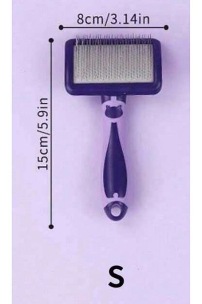 Choice Purple S Dog Brush for Poodles Grooming Brush for Dematting Detangle P...