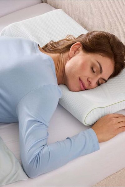 Tchibo Green Line Stomach Sleeper Pillow, White