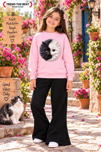 TREND THE BEST Trendin En İyisi Winter, Spring, and Autumn Girls' Black Spani...