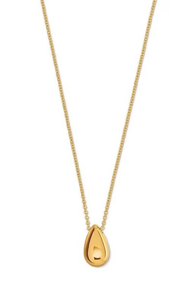 Tchibo Women Fashionable With Teardrop Shaped Pendant, Gold