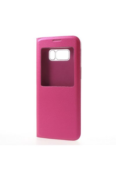 OEM Δερμάτινη Θήκη Βιβλίο Smart Cover για Samsung Galaxy S8 Plus, Φούξια