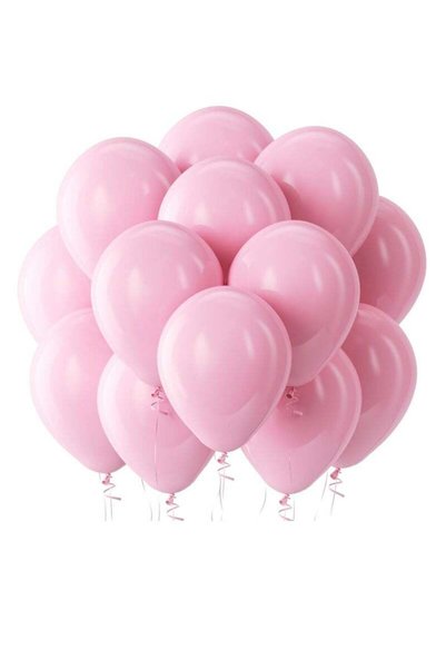Arabest 100 Pack 12 inch Round Helium Light Pink Balloons for Wedding Baby Sh...