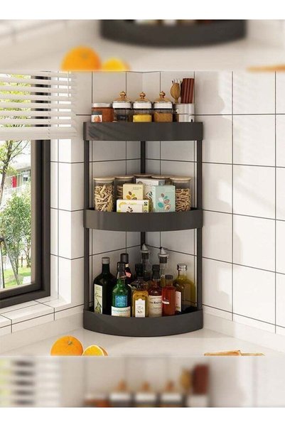 Haidue Kitchen Corner Storage Rack Seasoning Supplies Corner Storage Rack
