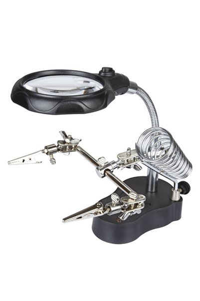 Choice A Welding Magnifying Glass LED Light Auxiliary Clip Loupe Magnifier 3 ...