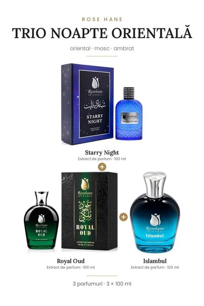 rosehane Rose Hane Oriental Night Trio – 3 × 100 ml Extrait de Parfum : Starr...